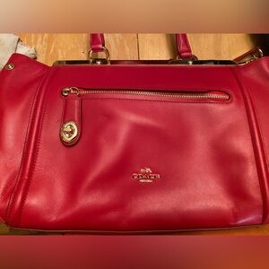 Coach red purse
